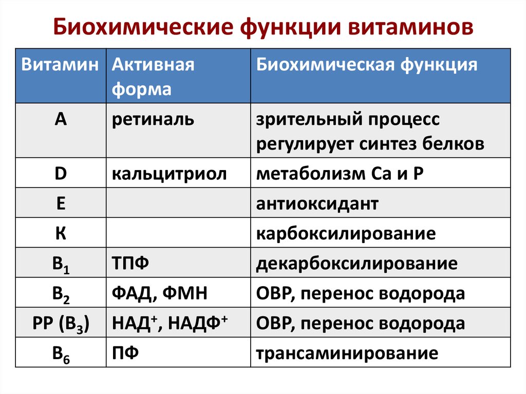 Витамин е биохимия презентация