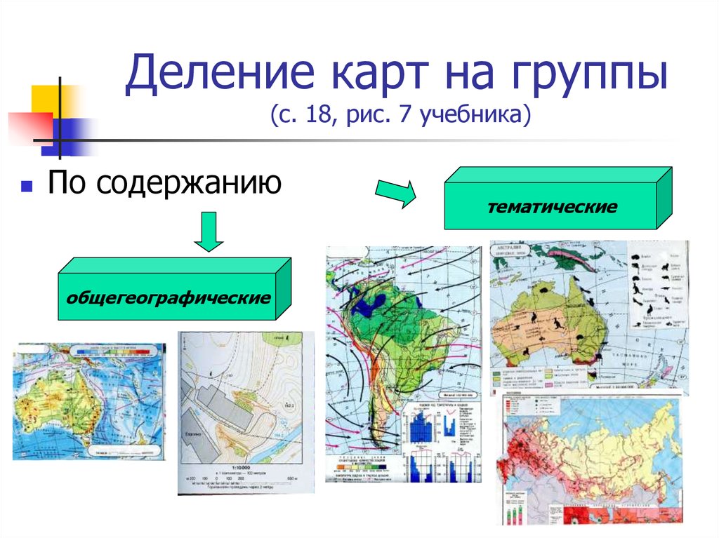 Виды географических карт. Общегеографические и тематические карты. Деление карт на группы по содержанию. Тематические географические карты. Название географических карт.