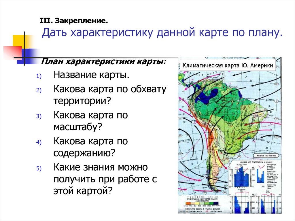 Характеристика карты 5 класс