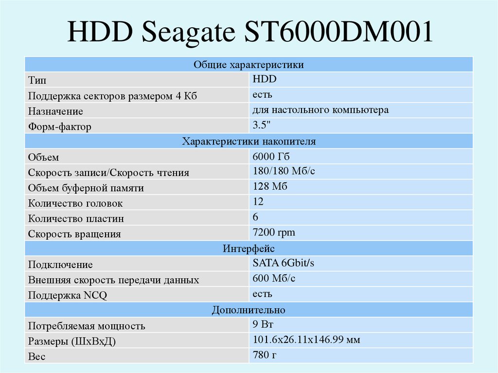 Накопитель характеристики. Жесткий диск Seagate st6000dm001. Тип накопителя характеристики. Технические характеристики накопителя объёма. 1.1. Общая характеристика объекта.