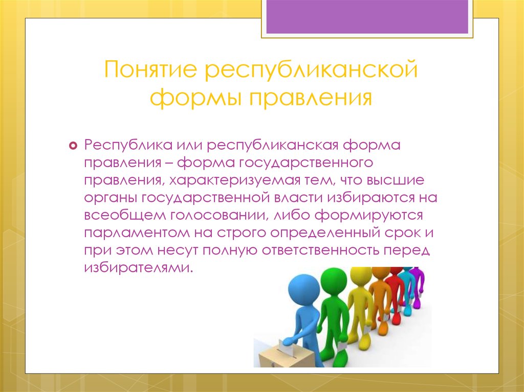 Республиканская форма правления конституция. Республиканская форма правления. Республиканская форма для презентации. Понятие республиканской формы правления. Признаки республиканской формы правления.