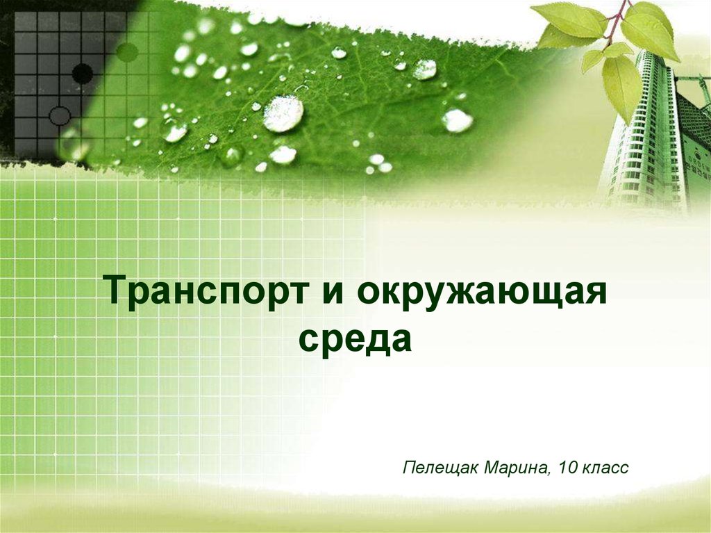 Презентации з класс. Презентация транспорт и окружающая среда. Транспорт и окружающая среда. Состояние экологии. Что вам известно об экологии об экологическом кризисе.