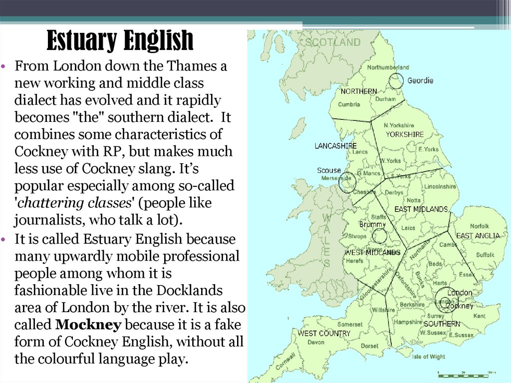 Estuary english презентация