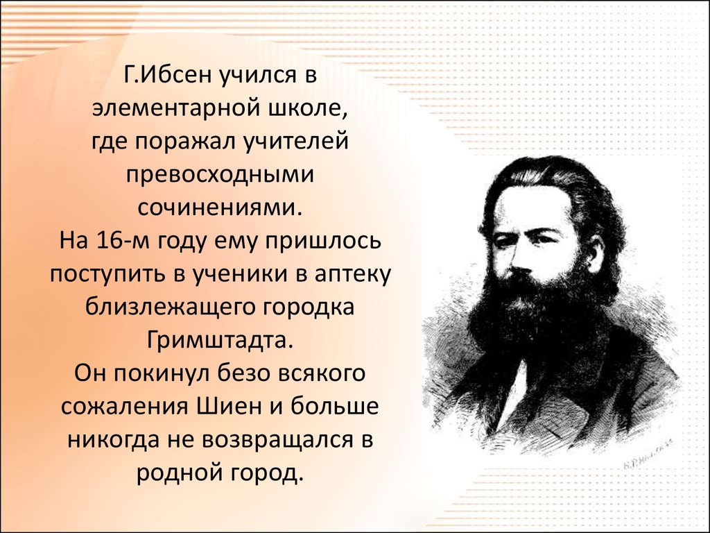 Генрик ибсен презентация