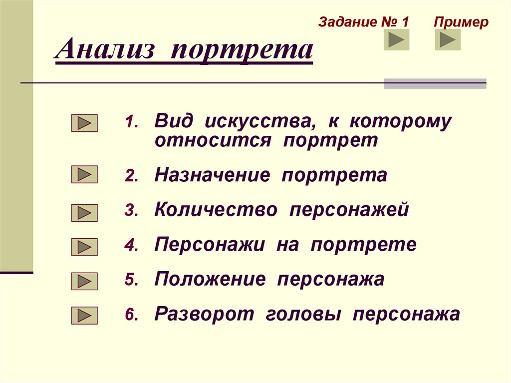 Как анализировать картину художника пример