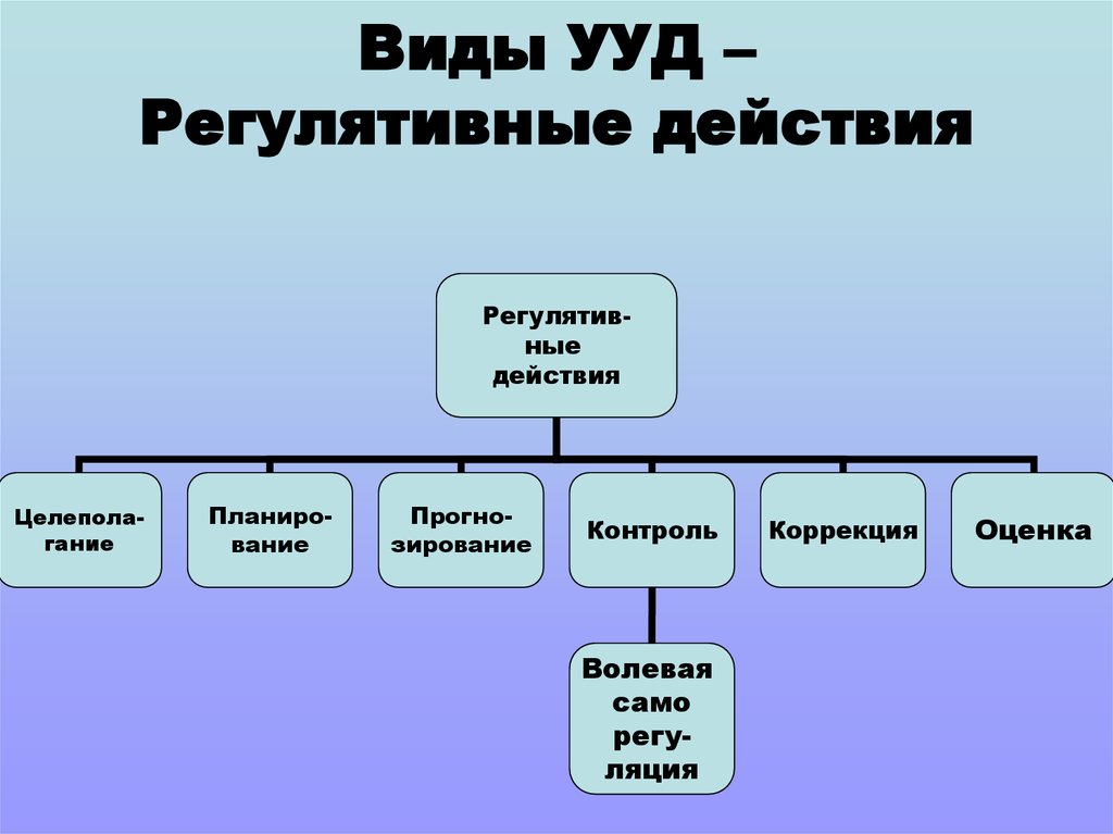 Регулятивные действия