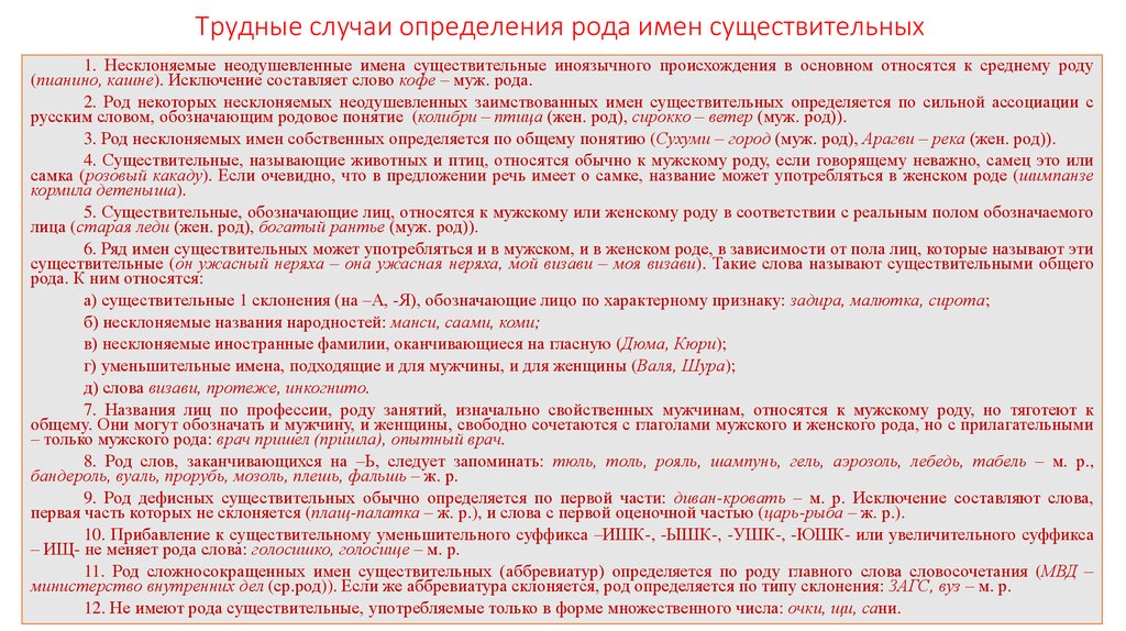 Сложными являются слова. Трудные случаи употребления имен существительных род имен. Трудные случаи определения рода имен существительных таблица. Трудные случаи определения рода. Трудные случаи определения рода существительных.