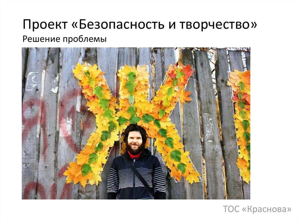 Проект «Безопасность и творчество» Решение проблемы