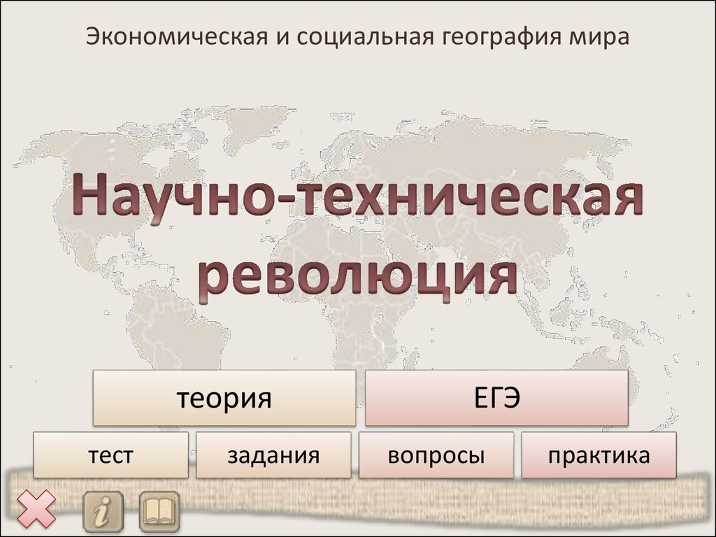 Тест нтр и мировое хозяйство 10 класс