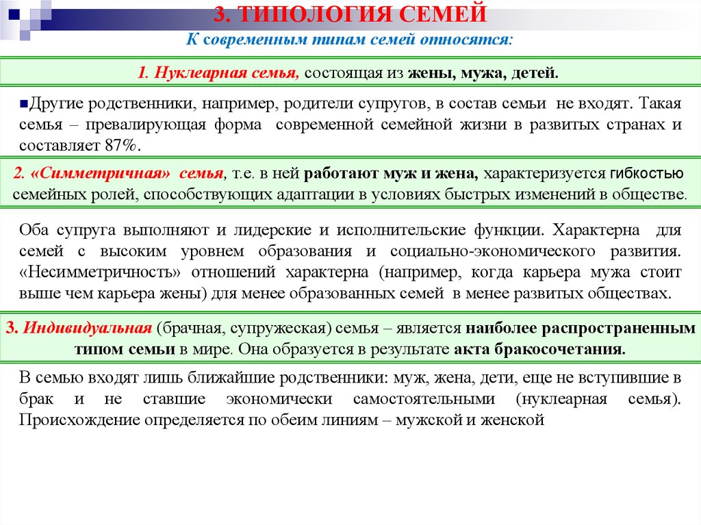 Семья состоит из мужа жены. Типология семьи. Подходы к типологии семьи. Типология современной семьи. Типология семьи социология.