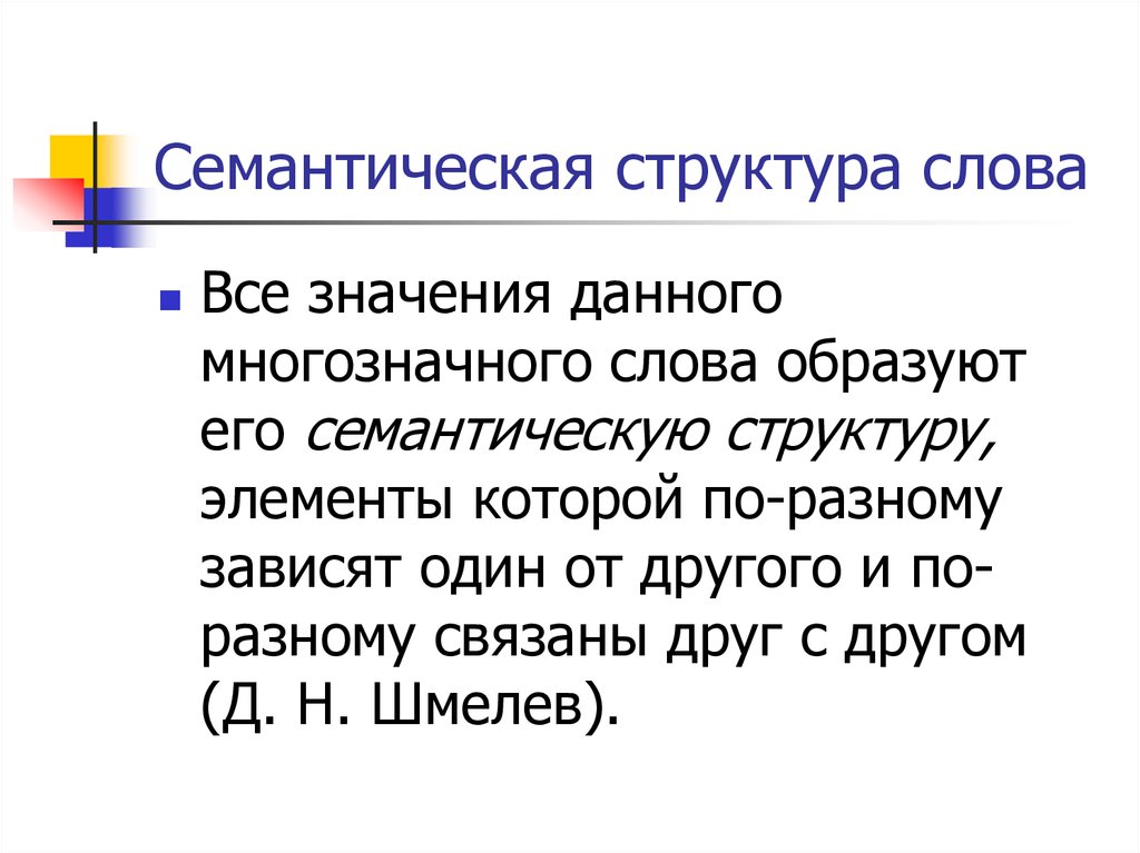 Смысл данной. Семантическая структура слова. Смысловая структура слова. Семантическая структура слова примеры. Семантическая структура многозначного слова.