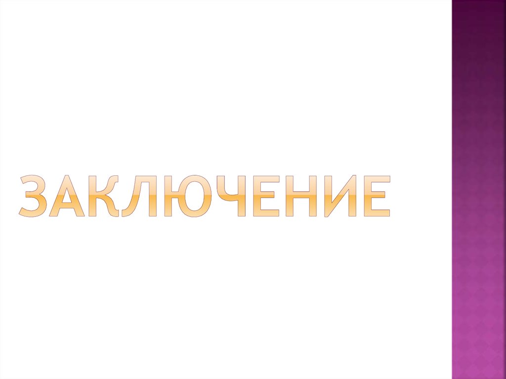 ЗАКЛЮЧЕНИЕ