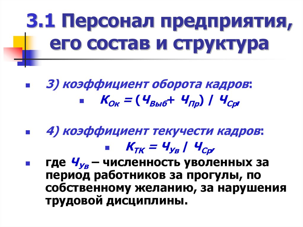 Общий оборот кадров