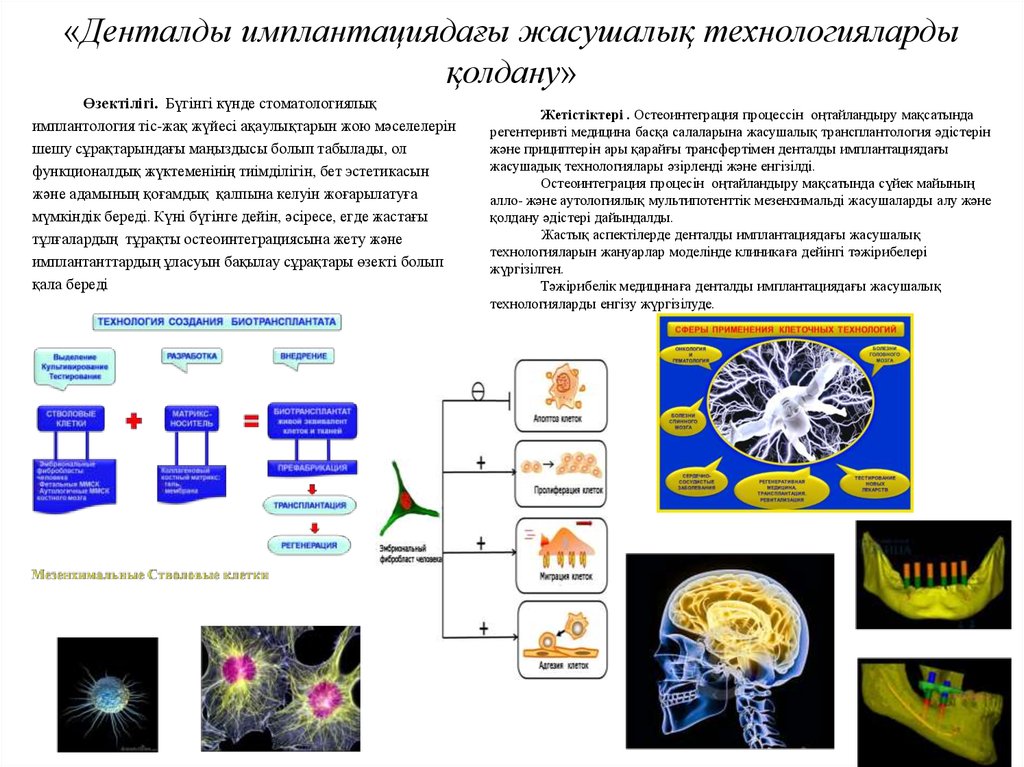 Клеточные технологии презентация