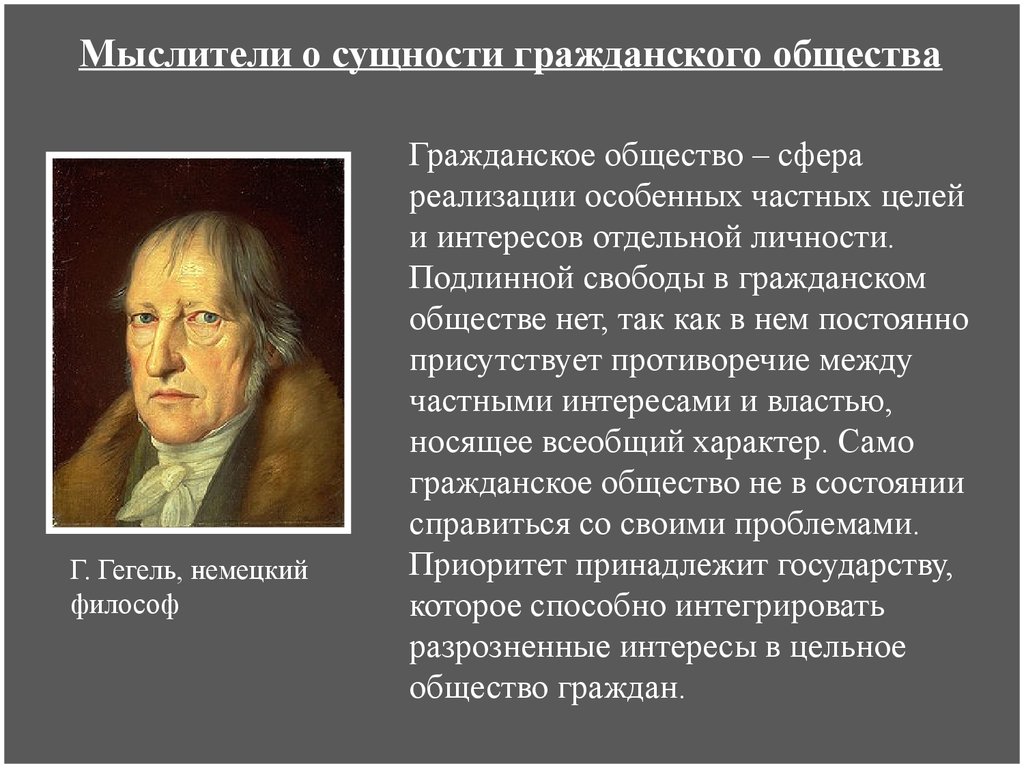 Личности в гражданском обществе. Мыслители о сущности гражданского общества. Гегель гражданское общество. Гражданское общество по Гегелю. Государство по Гегелю.