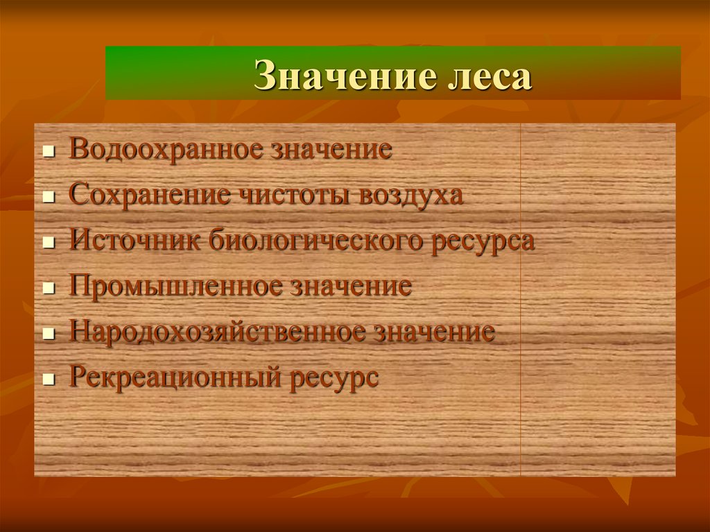 Значение древесины в народном хозяйстве презентация