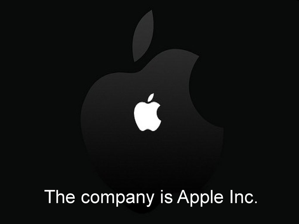 Apple company - online presentation
