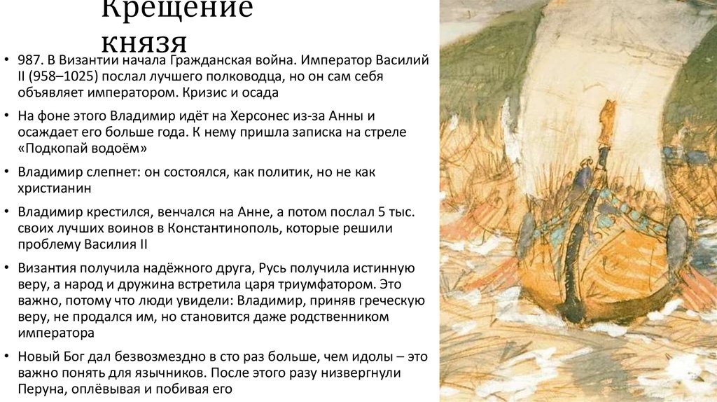 Крещение князя