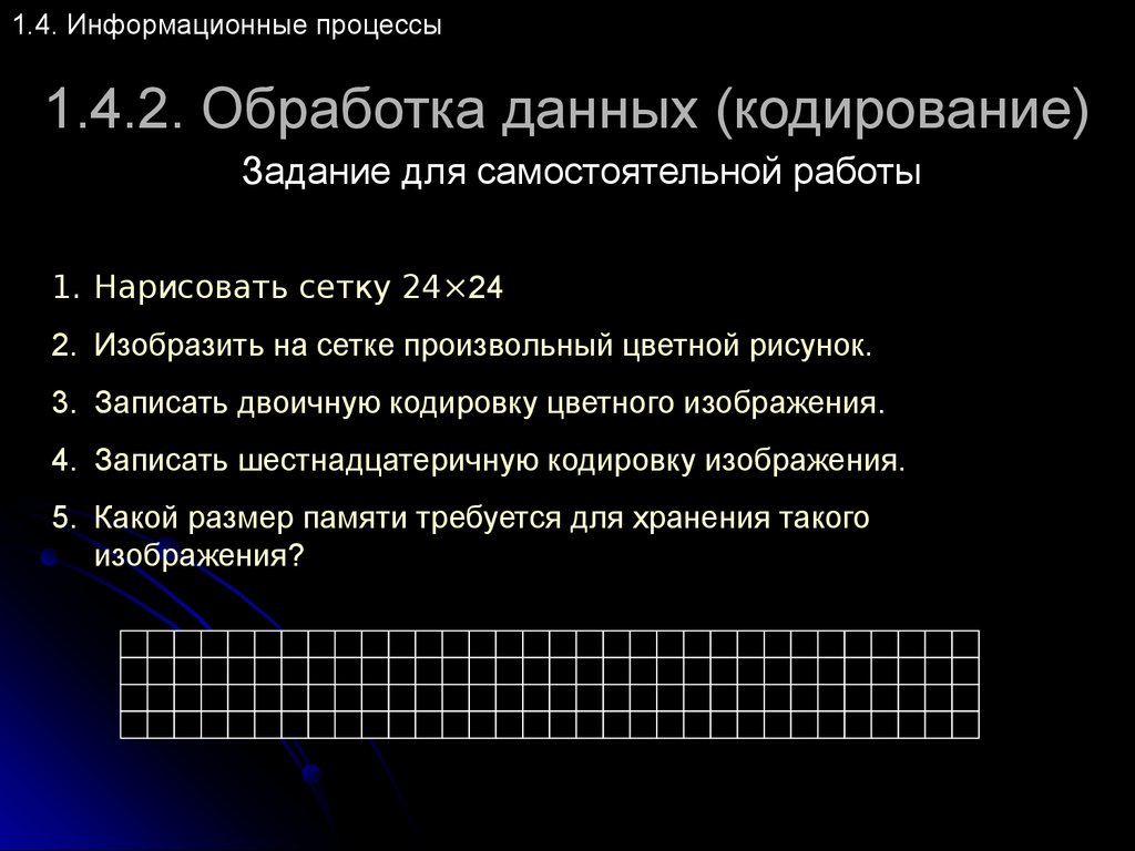 Кодирование данных на диске. Что такое процесс кодирования данных?. Угадайте правило обработки данных исполнителем.