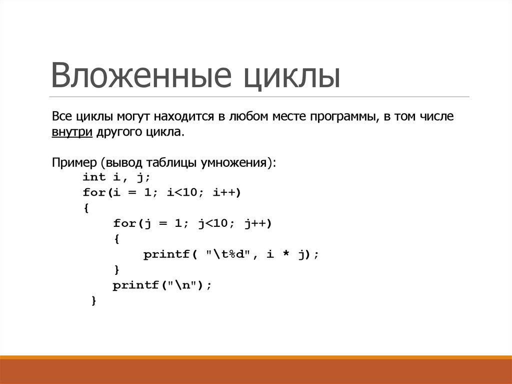 Цикл k раз. Вложенные циклы. Примеры вложенных циклов. Вложенные циклы c++. Вложенные циклы в си.