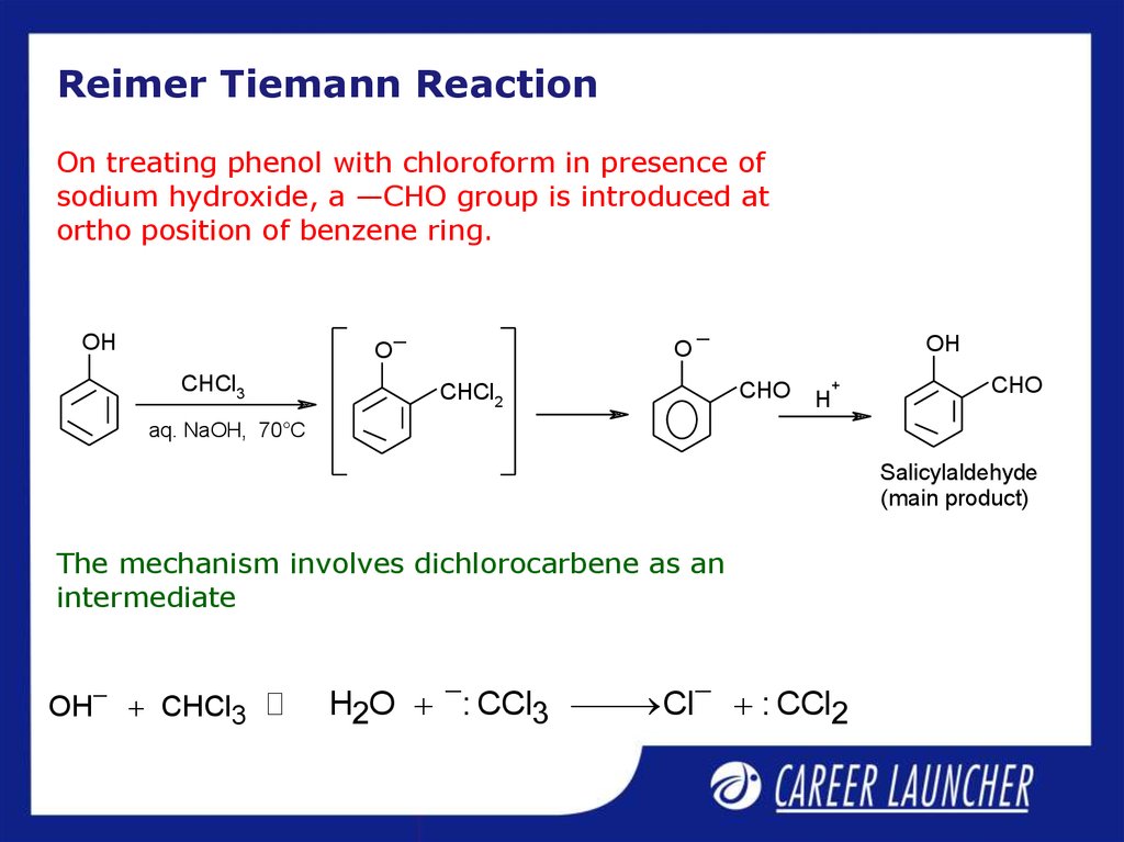 Reimer Tiemann Reaction