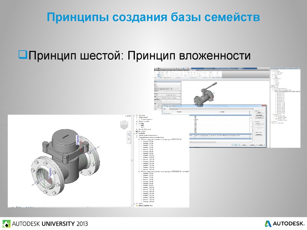 Принципы создания базы семейств