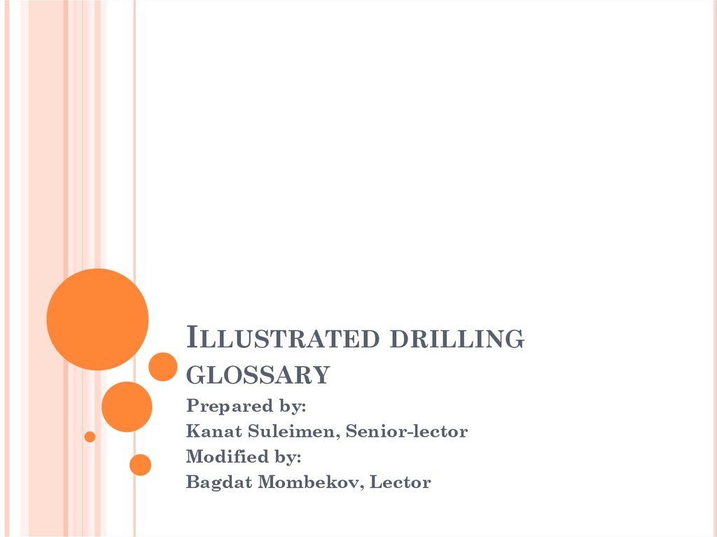 Illustrated drilling glossary