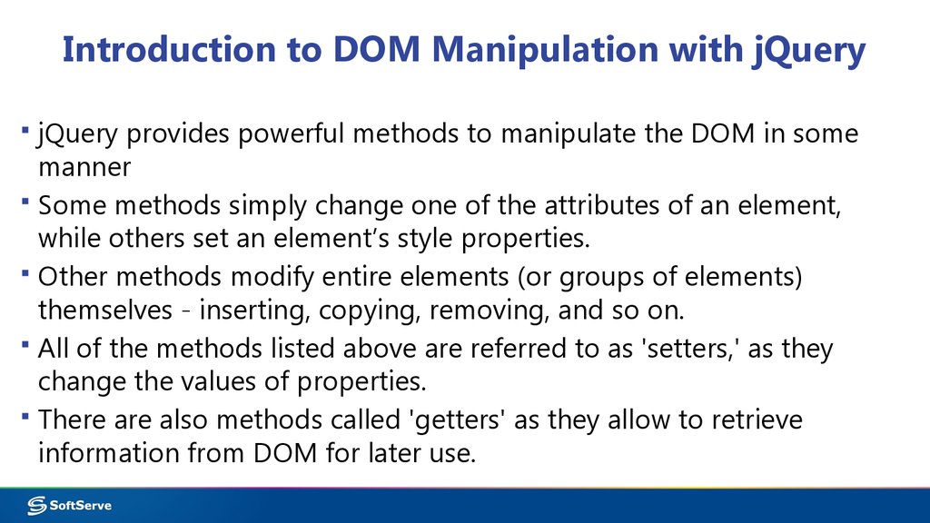 Introduction to DOM Manipulation with jQuery