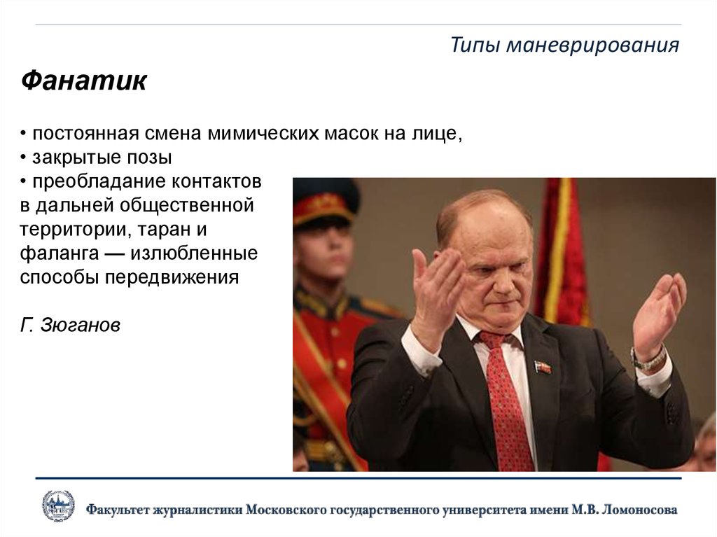 Типы маневрирования