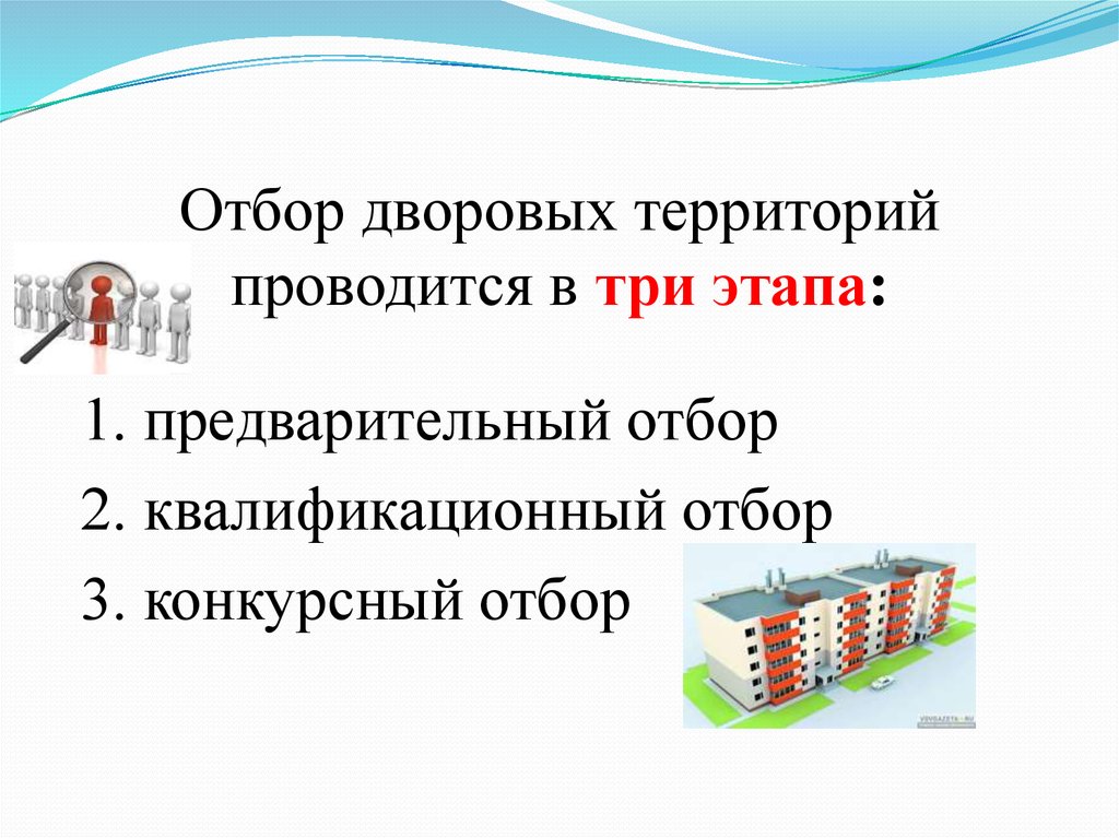 Территории проводится. Порядок отбора дворовых территорий баллы.