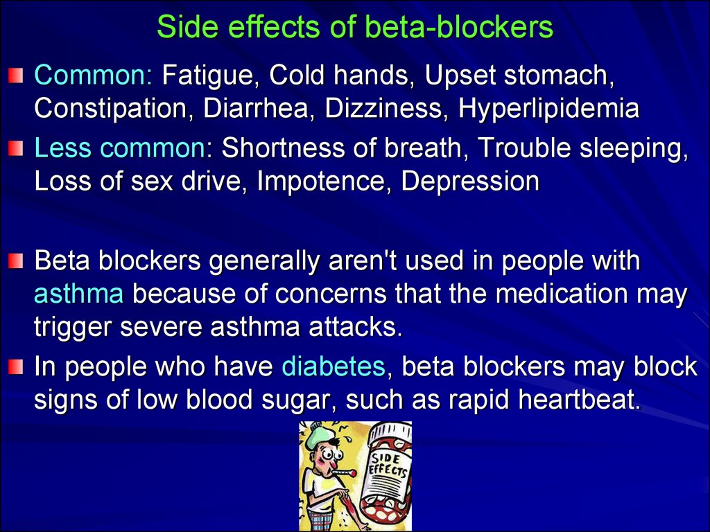 beta blockers cause low blood sugar