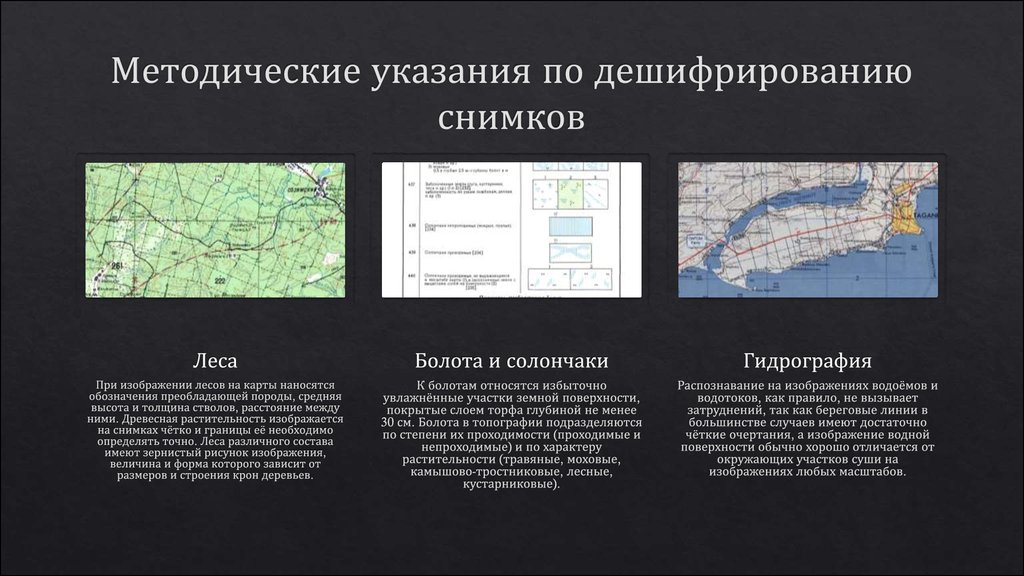 Объекты гидрографии на карте. Камеральное дешифрирование снимков таблица. Таблица признаков дешифрирования. Дешифрирование космических снимков. Методы дешифрирования космических снимков.