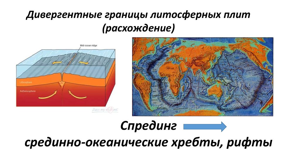 Какая карта необходима для изучения движения литосферных плит физическая