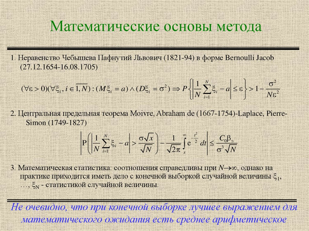 Методы в математике примеры