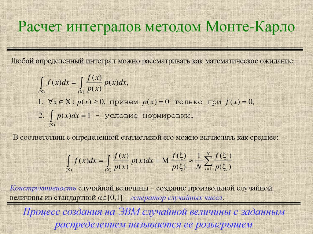 Монте карло интеграл. Вычисление определённого интеграла методом Монте-Карло. Метод Монте-Карло для вычисления интегралов. Метод Монте Карло интеграл. Метод Монте-Карло для расчёта интегралов.