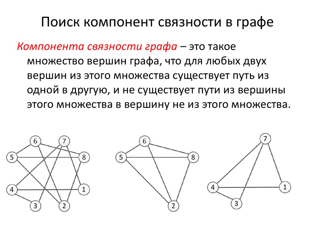 Что такое путь в графе вероятность. Число компонент связности графа. Связность графов компоненты связности. Связность и компоненты связности в графе.