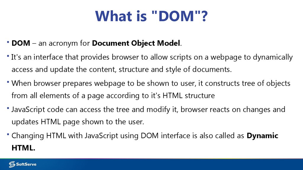 Module 7: Accessing DOM with JavaScript - презентация онлайн