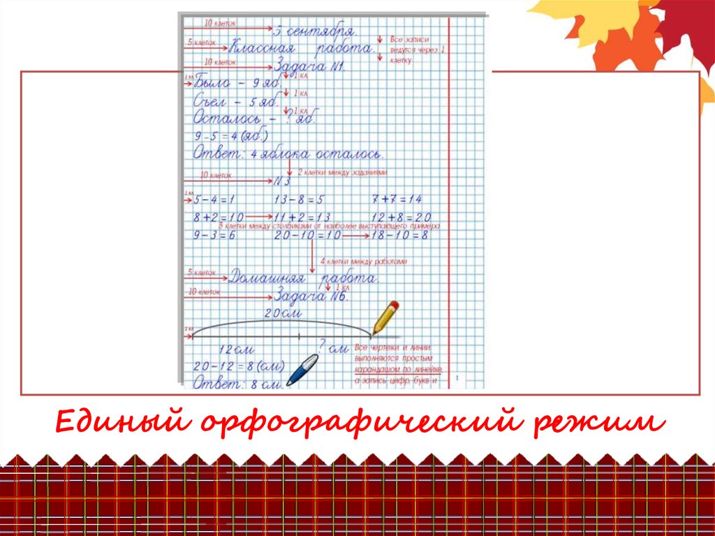 Образцы оформления заданий на уроках математики в нач классах рб