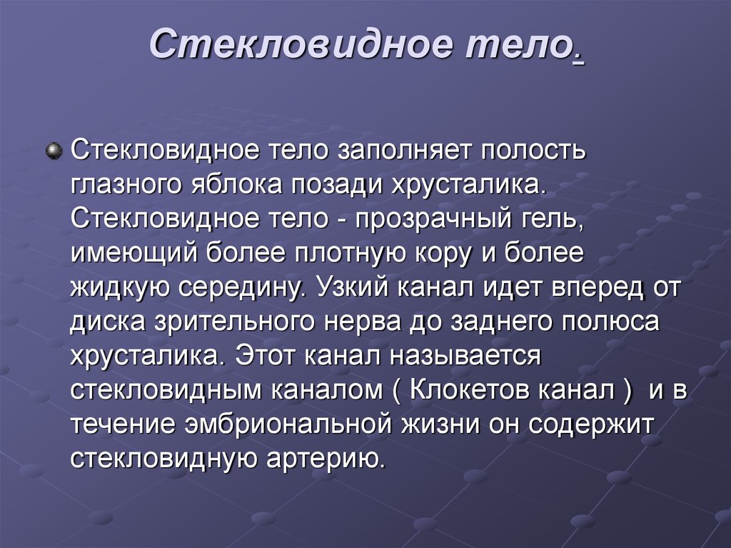 Стекловидное тело