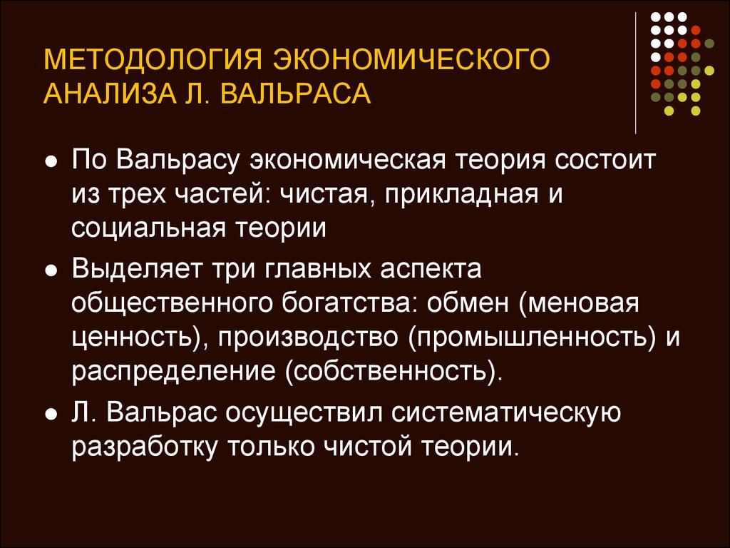 Методология экономического анализа. Методология экономического анализа л. Вальраса. Методология экономической теории презентация. Вальрас и его теории.