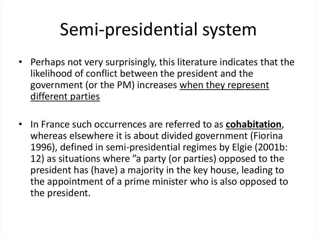 Semi-presidential system