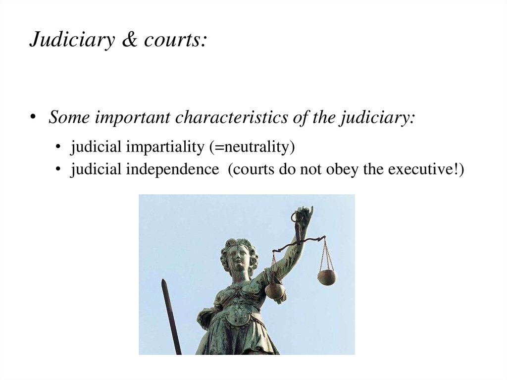 Judiciary & courts: