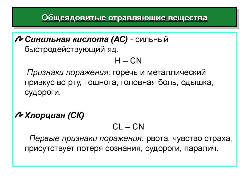 Вещества общеядовитого действия. Признаки поражения общеядовитого действия. Боевые токсические химические вещества общеядовитого действия. Общеядовитые отравляющие вещества синильная кислота. Отравляющие вещества общеядовитого действия способы защиты.