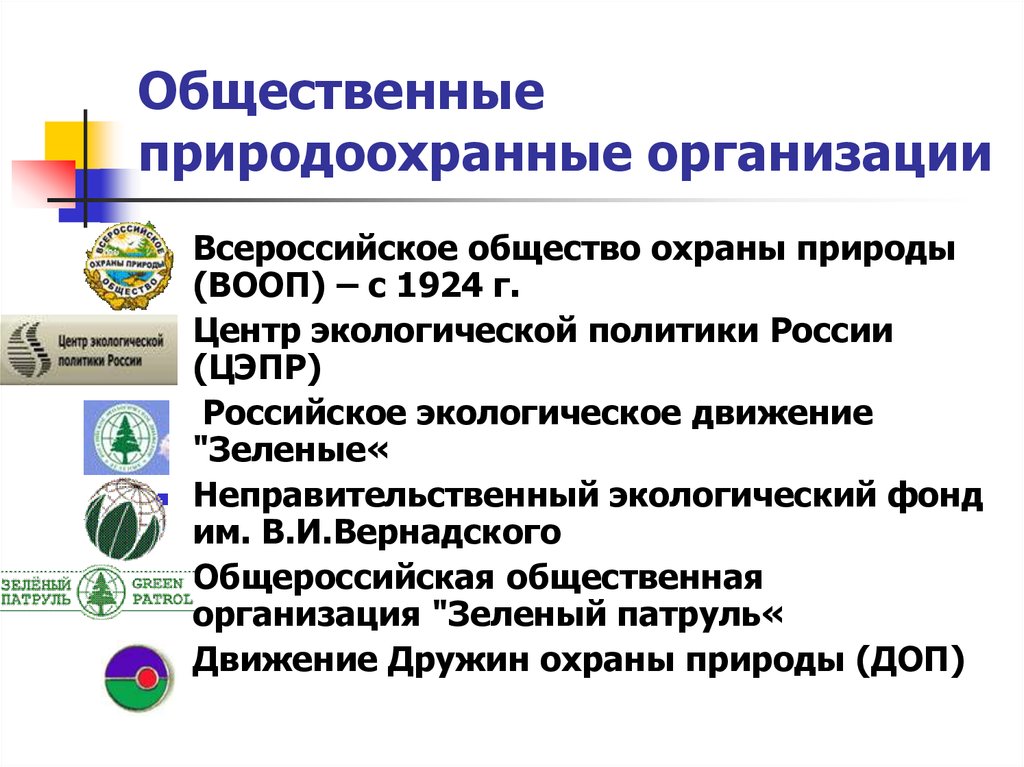 Публичные организации россии