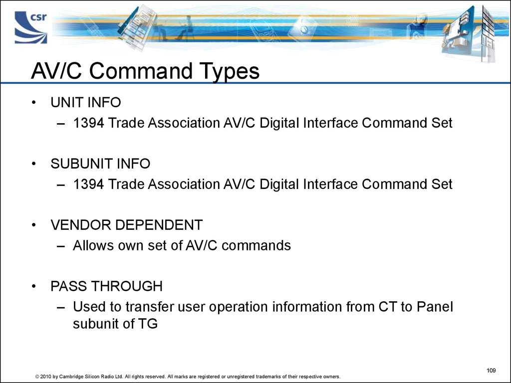 AV/C Command Types