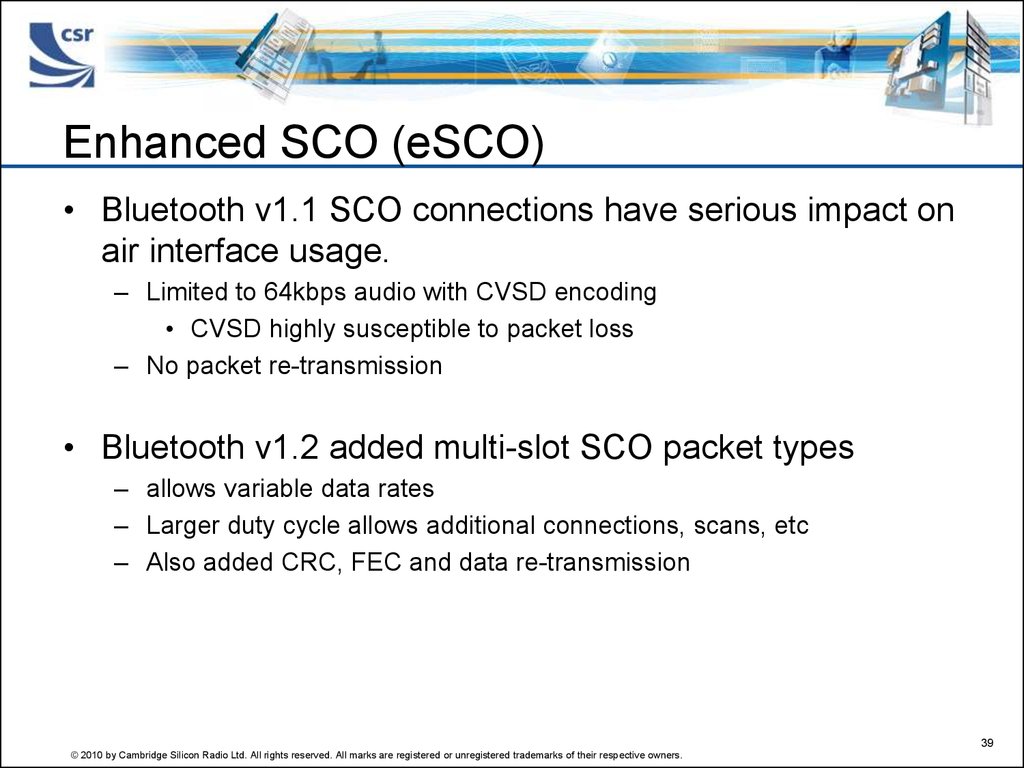 Enhanced SCO (eSCO)