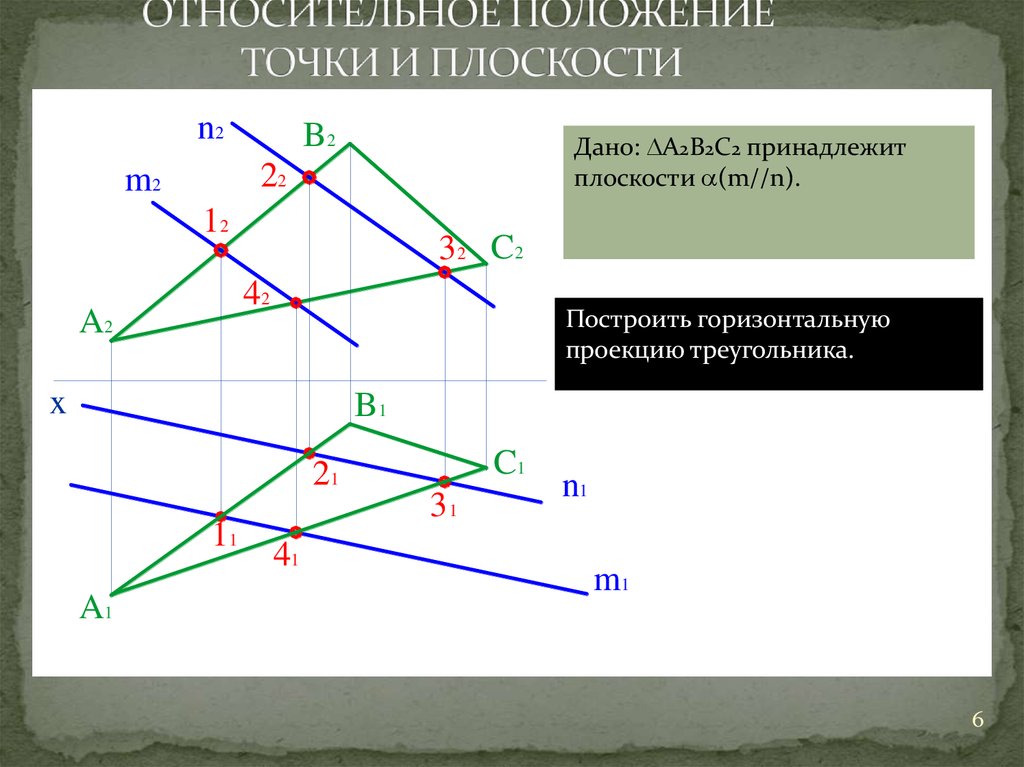 Какой плоскости принадлежит точка b