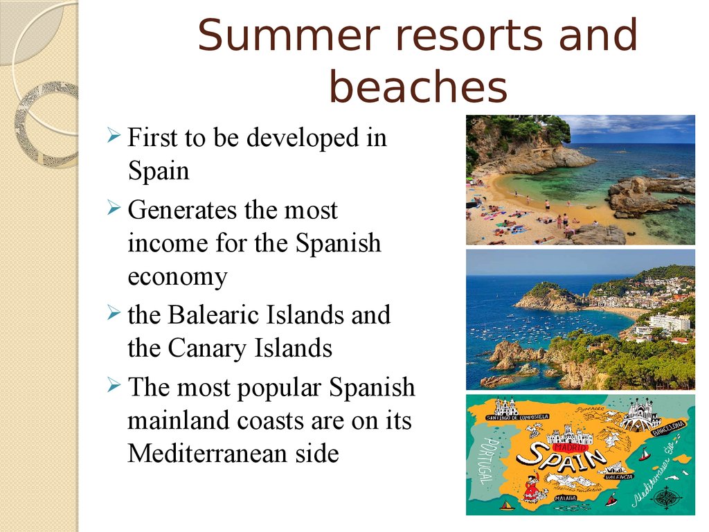 Summer resorts and beaches
