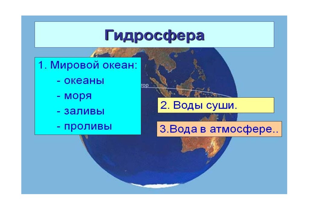 К мировому океану относятся моря и заливы