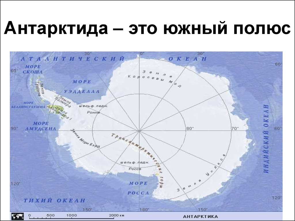 Антарктида и арктика карта